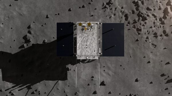 «Чан'е-4» опублікував відео висадки місяцеходу. Кадри були зроблені за допомогою камери, встановленої на посадочній платформі «Чан'е-4».