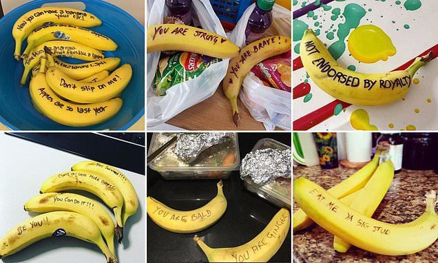 Бананова мотивація: шанувальники Меган Маркл запустили смішний челлендж. Ідея герцогині залишати надихаючі послання на бананах виявилася заразливою.