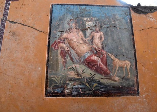 У Помпеях знайшли фреску з Нарцисом. Цю фреску знайшли у спальні заможного будинку біля центру стародавнього міста.