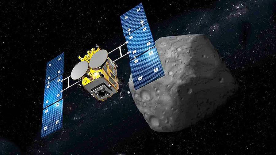 Зонд «Хаябуса-2» зібрав зразки ґрунту астероїда Рюгу. Для цього він вистрілив в поверхню астероїда танталовою кулею.