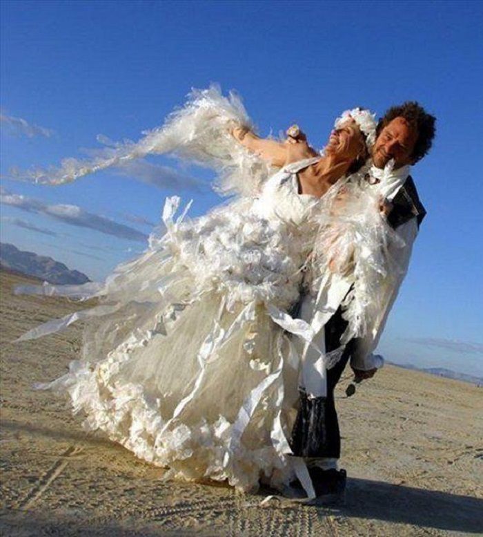 10 незвичайних весільних суконь, які вас здивують.