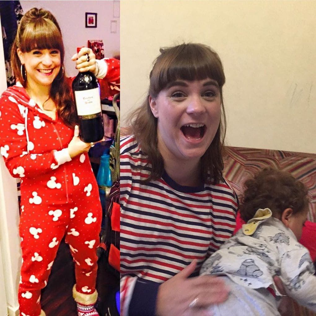 Знімки людей, до і після того, як в їх житті з'явилася маленька дитина. З дітьми теж дуже весело, але по-своєму.