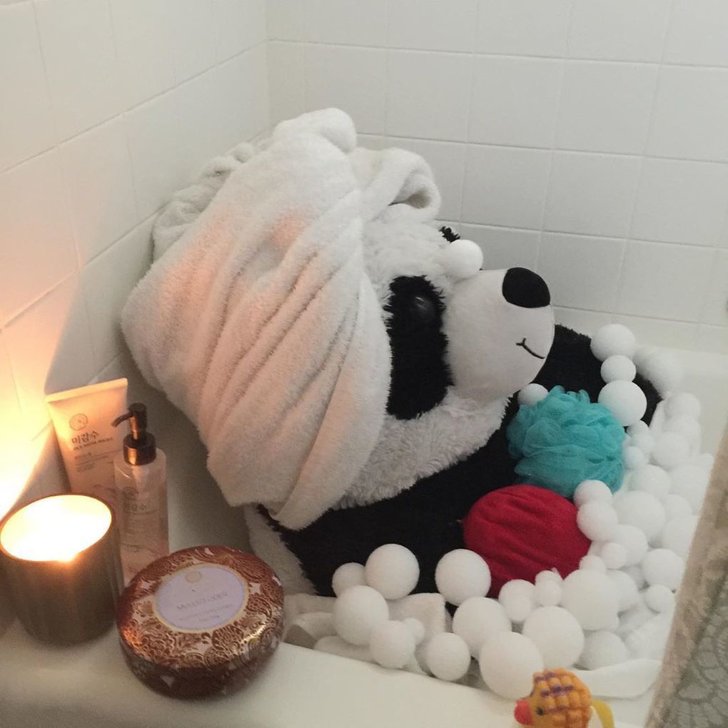 Ця панда була викинута на смітник, але небайдужі люди врятували її й навіть допомогли завести Instagram. Вони прихистили бідолаху і вирішили, що після такого стресу панді потрібно курс реабілітації.