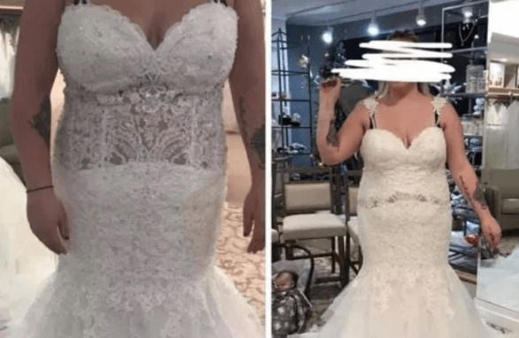Користувачі Facebook порадили нареченій спалити весільну сукню, яка погано сидить. Що ж, можливо краще заздалегідь дізнатися, що твоя сукня погано виглядає, ніж потім переглядати весільні знімки і шкодувати, що вибрала такий невдалий наряд.