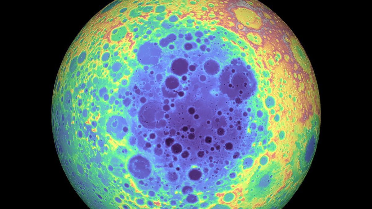 На Місяці виявили аномальну металеву речовину. У районі найбільшого ударного кратера помічена сильна аномалія маси.