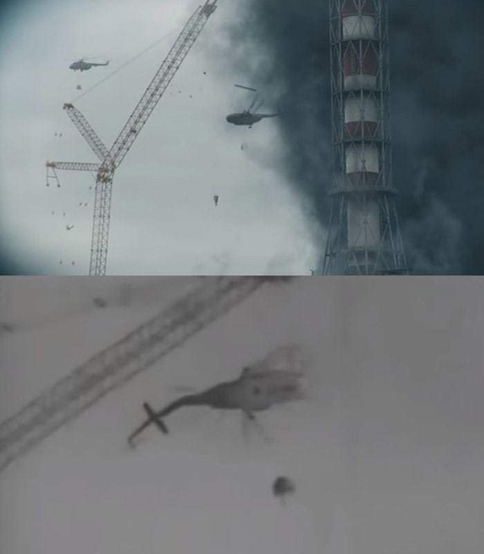 Кадри з серіалу «Чорнобиль» у порівнянні з документальною хронікою. Наскільки точно гучний серіал показав реальні події.