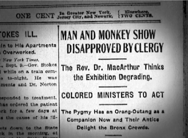 Його сім'я була убита, а він став рабом і жив в мавпячому вольєрі в нью-йоркському зоопарку Бронкса. Трагічне життя людини, виставленого в зоопарку.