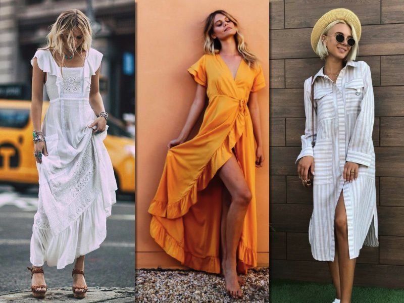 Довгі літні сукні: 17 трендових моделей. У цьому сезоні в моді жіночні довгі літні сукні.