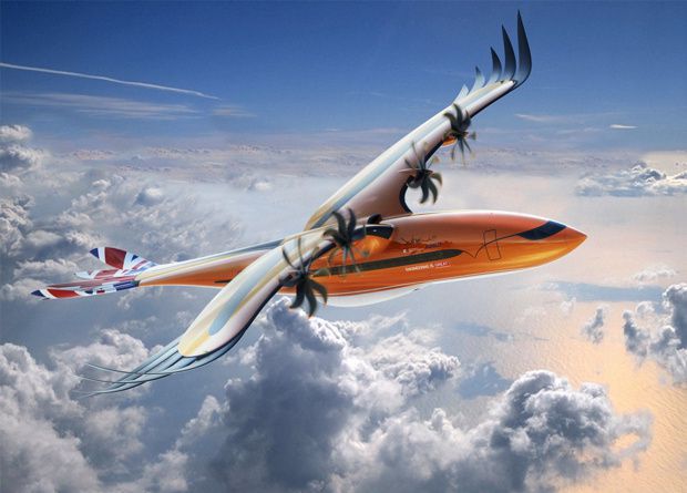 Airbus розробив концепт пасажирського «пернатого» літака. При його розробці конструктори надихалися хижими птахами.