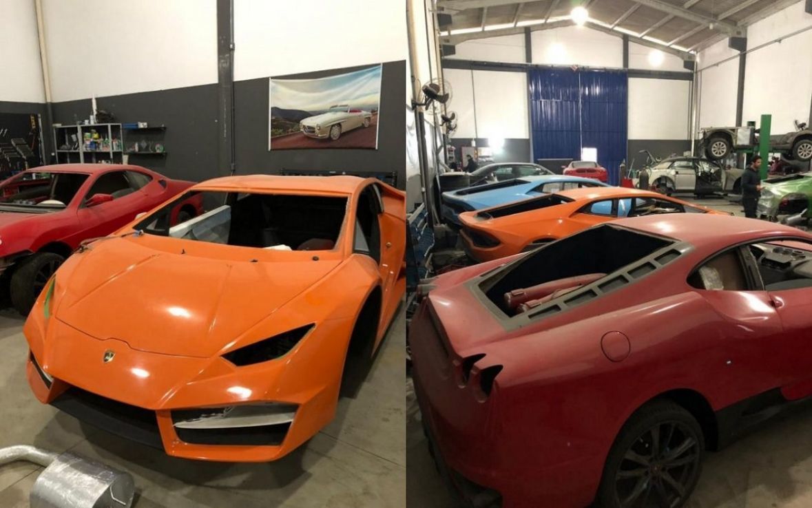 Спіймані виробники фальшивих суперкарів Ferrari та Lamborghini. Підроблені суперкари продавали за попереднім замовленням через соціальні мережі.