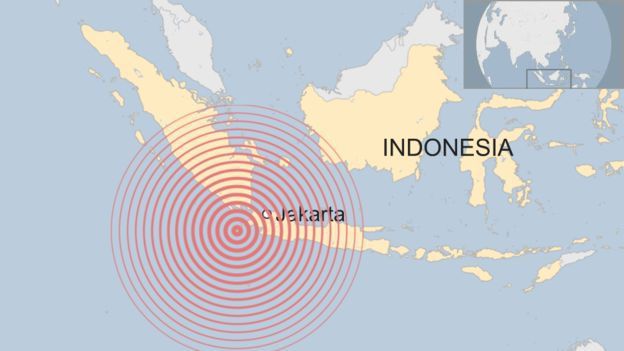 Індонезію сколихнув сильний землетрус: відео. Осередок залягав на глибині близько 40 км.