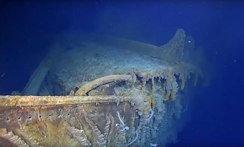 «Титанік»: що залишилося від легендарного судна через 107 років. Дивовижні кадри.