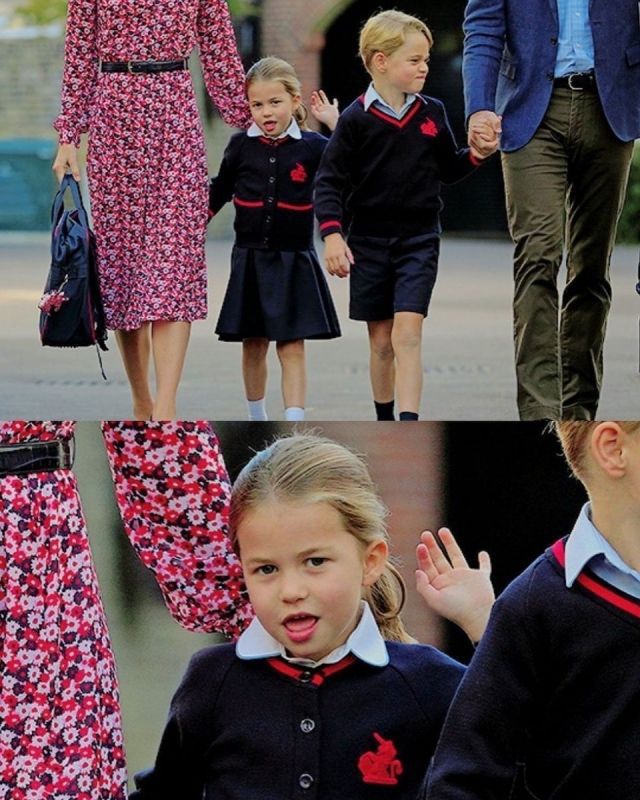 Принц Вільям і герцогиня Кейт відвели принца Джорджа і принцесу Шарлотту до школи. Ці фото вже облетіли весь світ!