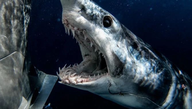 Усмішка смерті: як безстрашний дайвер контактує з акулами. Відчайдушний шукач пригод з Нової Зеландії пірнає, щоб поплавати з величезними морськими хижаками.