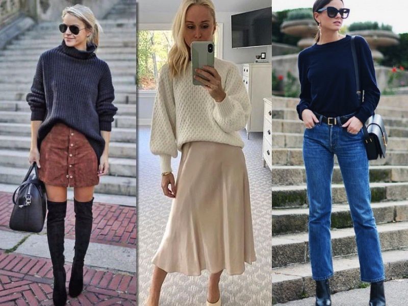 Як заправляти светр в спідницю або брюки, щоб виглядати стильно і актуально. Модні секрети.