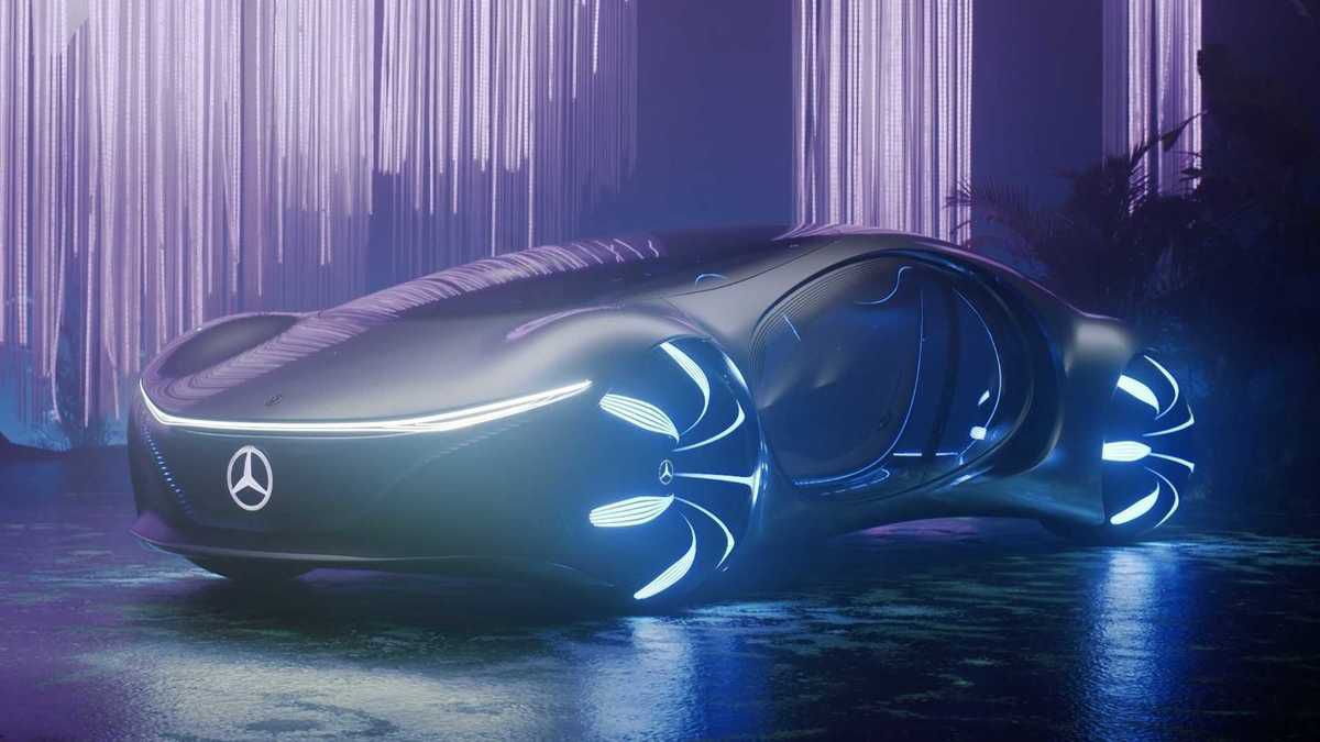 Mercedes-Benz презентував футуристичний електромобіль-аватар. На створення унікальної новинки розробників надихнув фільм Джеймса Кемерона «Аватар».