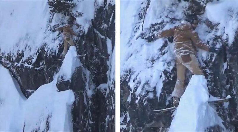 Канадський сноубордист провисів дві години на скелі, поки його не врятували. Екстремальні види спорту завжди пов'язані з серйозним ризиком. Автор відео зняв сноубордиста, який застряг на скелі.