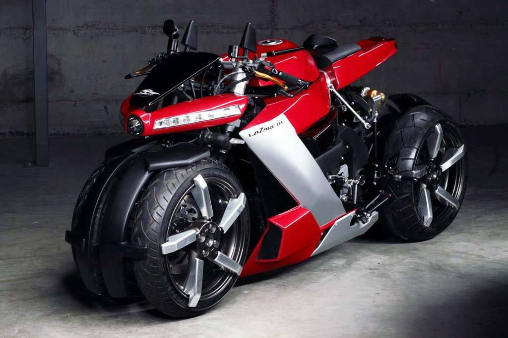 Французька компанія презентувала унікальний чотириколісний мотоцикл вартістю 100 000 євро. Фірма Lazareth в черговий раз здивувала світ незвичайним чотириколісним мотоциклом.