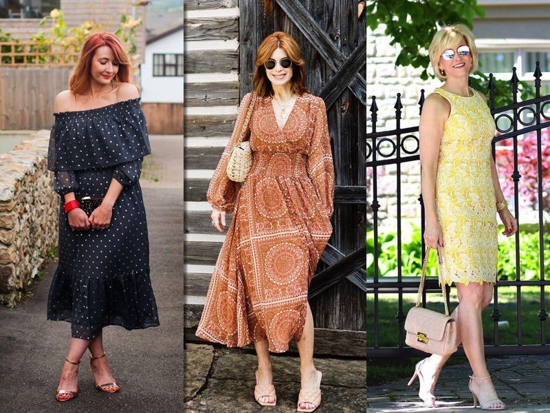 20 чарівних прикладів трендових суконь на літо для жінок 40+. Важливий елемент стильної сукні – фасон.