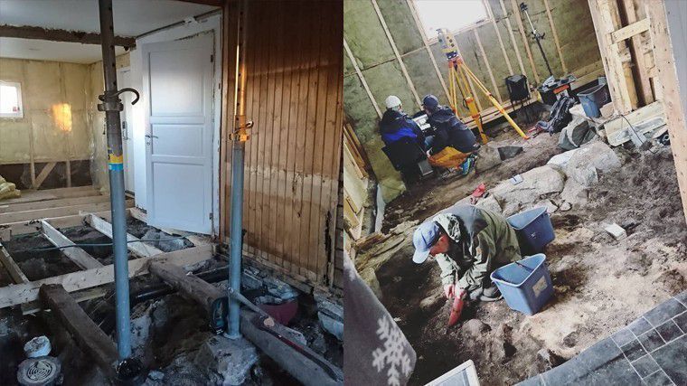 Норвезька пара під час ремонту знайшла під підлогою свого будинку могилу вікінга. За оцінками археолога, знахідка відносяться до 950-1050 років.
