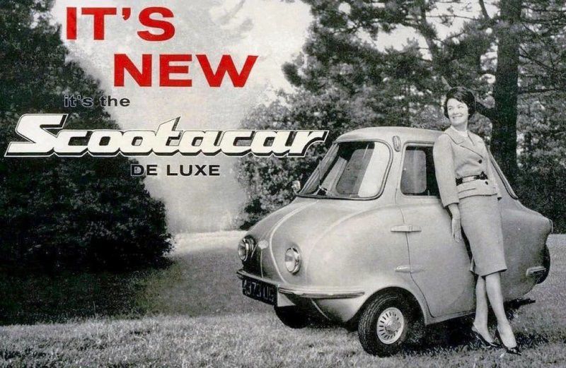 Цікава історія створення мікроавтомобіля Scootacar Mark I — проміняла "Ягуар" на "телефонну будку". Scootacar Mark I — мікроавто, яке з'явилося завдяки жіночому капризу.