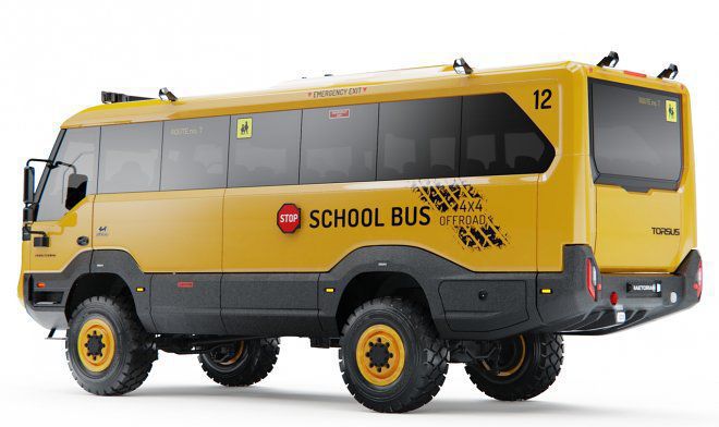 Перший у світі екстремальний шкільний автобус: чесько-українська компанія розробила суперпозашляховий автобус для бездоріжжя. Позашляхова версія автобуса не залишить байдужими школярів у всьому світі.