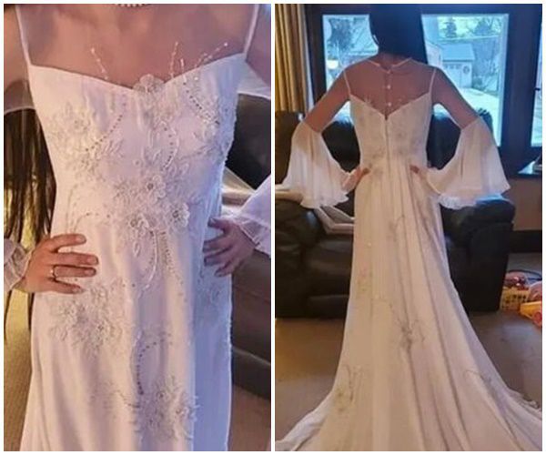 Дівчина показала свою весільну сукню в мережі і розполохала потенціних женихів. Заміж її ніхто не кликав, а після таких кадрів точно вже не покличе.