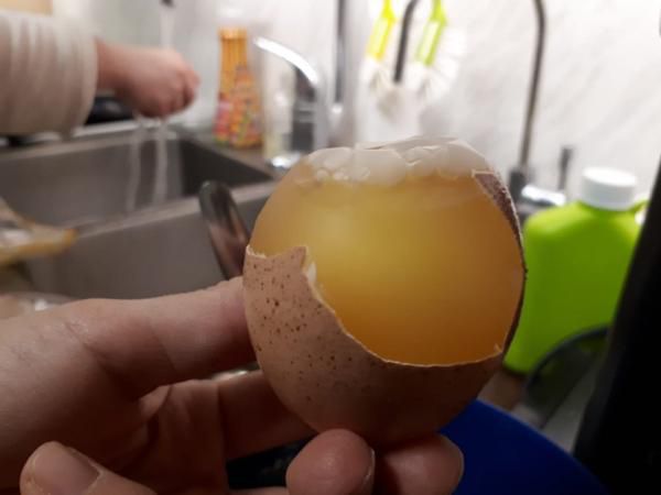 Хлопець почистив сире яйце і здивувався, що під мембраною є тільки жовток. Тепер він думає, куди подівся білок, а люди здивовані, що йому взагалі вдалося зняти шкаралупу.