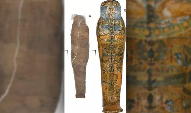 Під час огляду єгипетської мумії вчені виявили, що мають справу з великою аферою. Аферисти спорудили «повний комплект», поклавши мумію в чужу порожню труну.