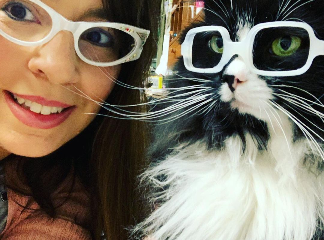 Лікарка-офтальмолог навчила кішку носити окуляри і тепер використовує її, щоб маленькі пацієнти під час прийому гарно почувалися. Завдяки своїй кішці у окулярах лікарка-офтальмолог робить прийом маленьких пацієнтів більш комфортним.