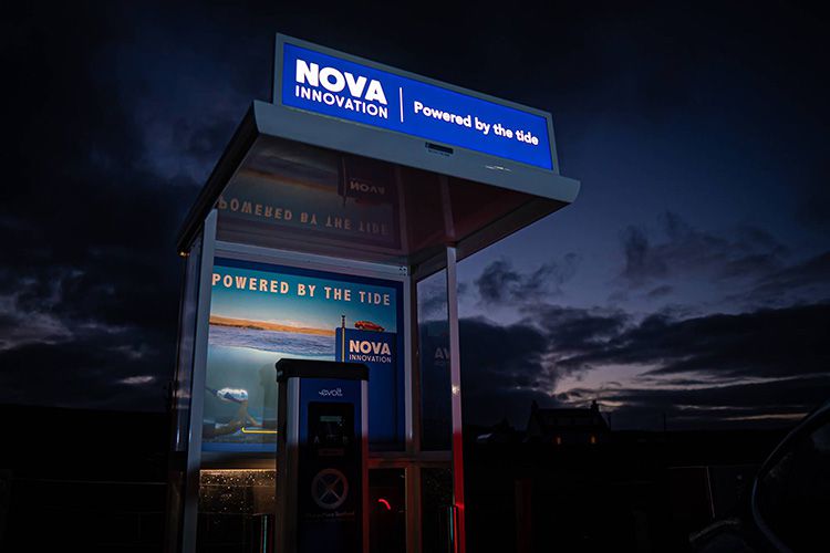 Шотландці заряджають електрокари від морських припливів. Компанія Nova Innovation, яка встановила станцію, стверджує, що вона перша в своєму роді.