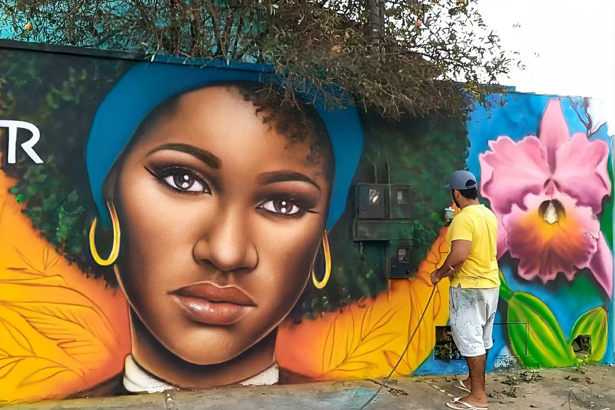 Бразильський вуличний художник малює жіночі портрети, використовуючи дерева як волосся. Його роботи швидко завоювали популярність в соціальних мережах.