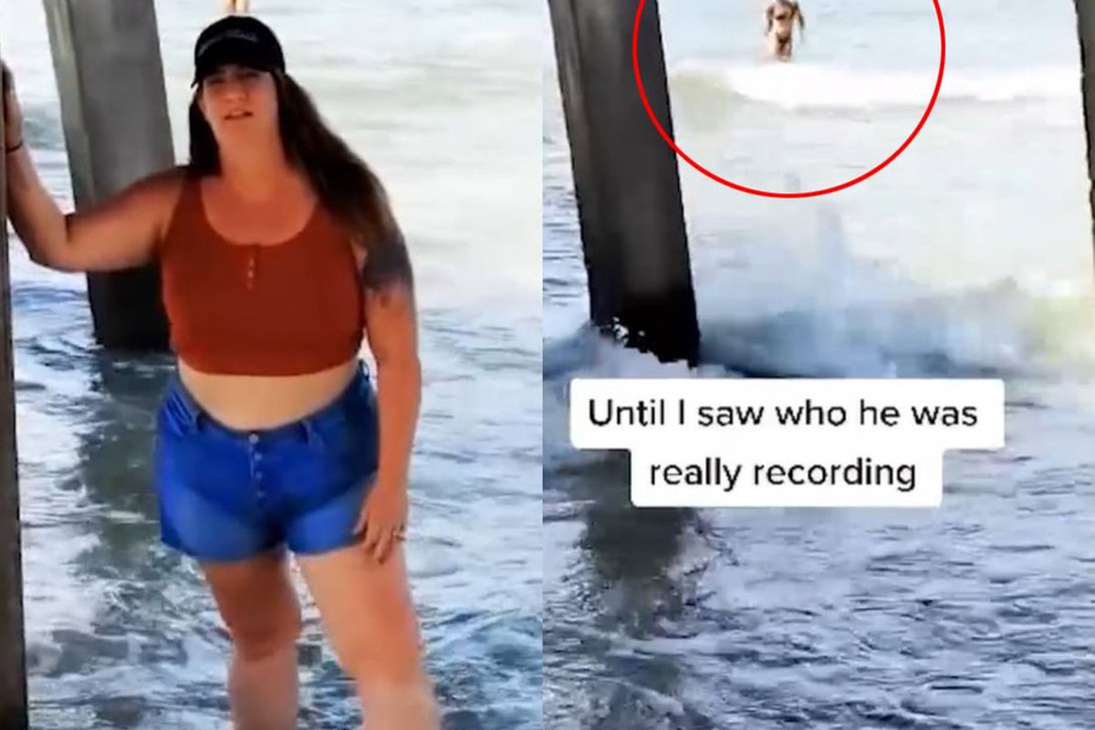 Дівчина залишилася в шоці, коли переглянула відео з пляжу і зрозуміла, кого насправді знімав її чоловік. Її чекав неприємний сюрприз.