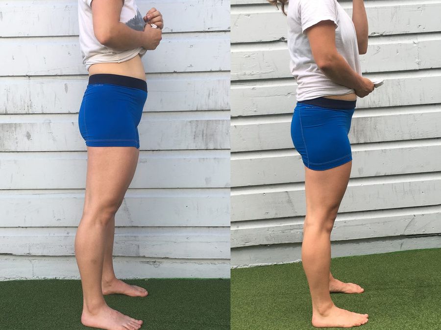 Дівчина протягом місяця присідала по 100 разів на день, і ось що у неї вийшло. Фото до і після.