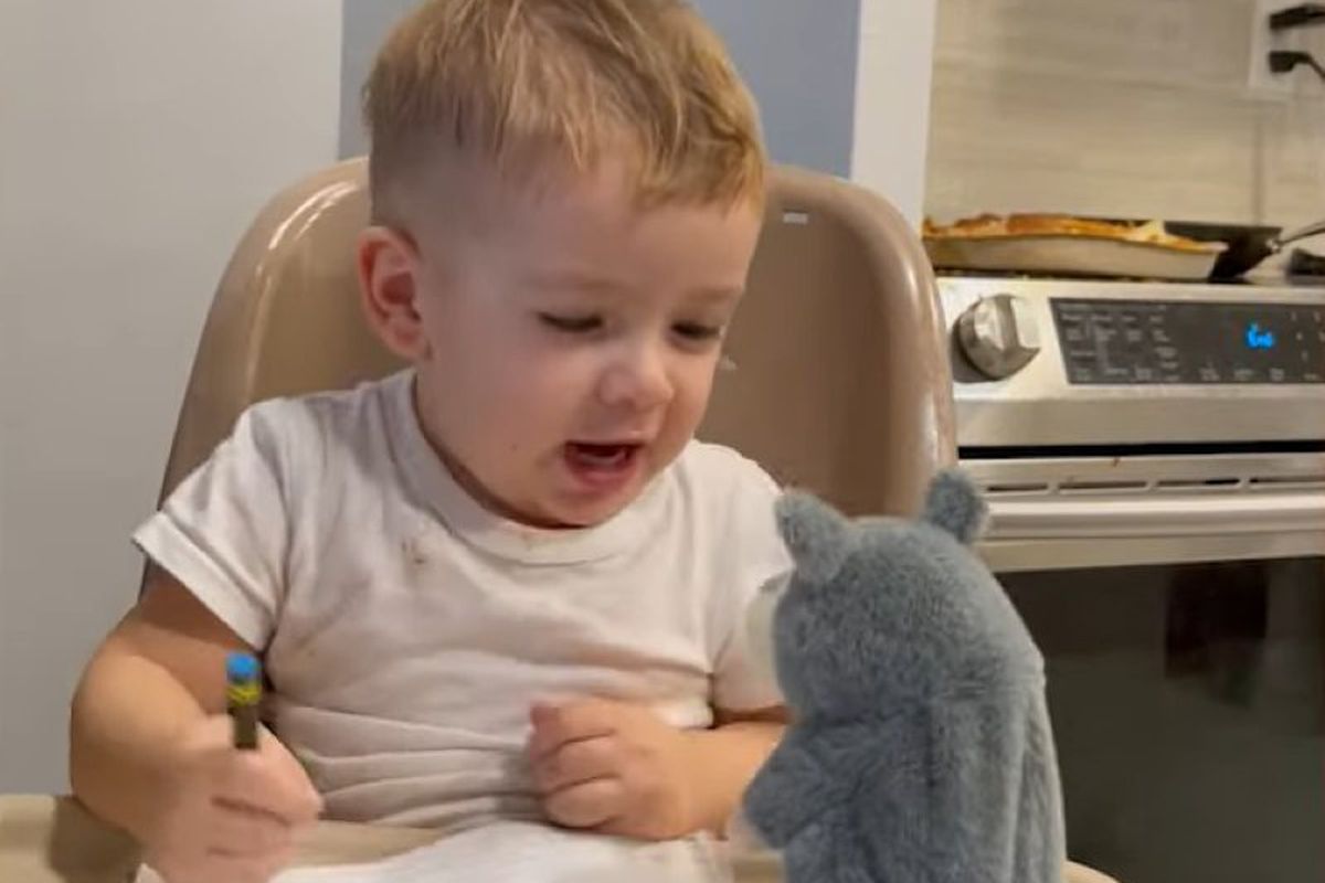 На відео потрапила реакція хлопчика на іграшку, що вміє говорити. Дитина не оцінила подарунок мами.