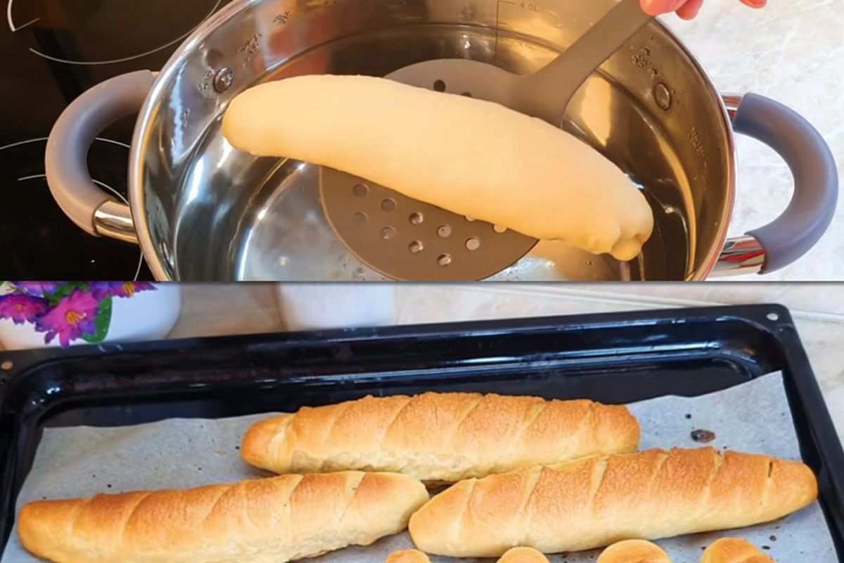 Просто опустіть хліб в окріп перед випічкою — лайфхак для хрусткого багета. Приготувати вдома хрусткий багет не складе особливих труднощів.