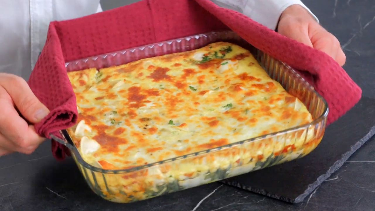 Запіканка з пельменів 